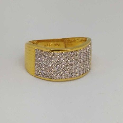 22 kt gold gents branded ring
