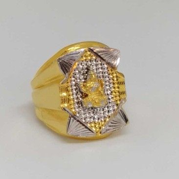 22 kt gold gents branded ring