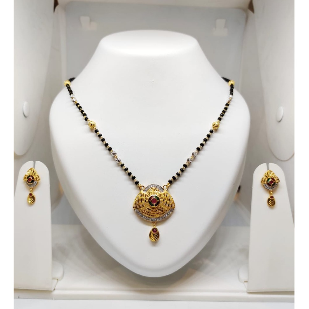 916 Gold Stylish Mangalsutra For Wedding JJ-M05