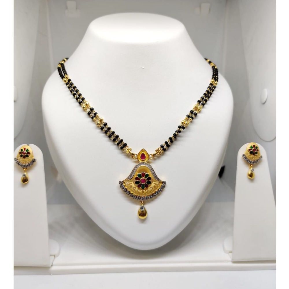22KT Gold Fancy Double Line Mangalsutra JJ-M03