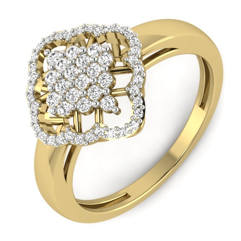 18KT Gold Sophiya Diamond Engagement Ring