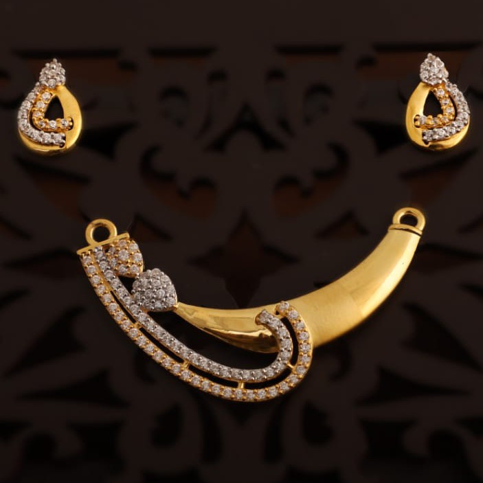 mangal sutra pendant and butti fancy
