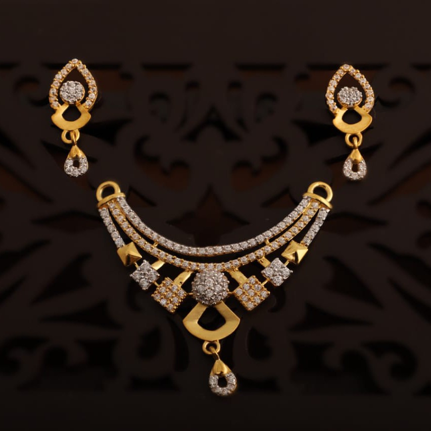 m.s pendant and dul Earring