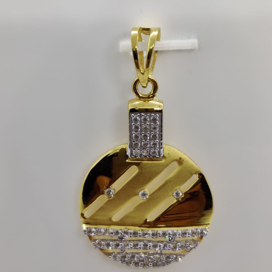 22kt gold cz fancy pendant
