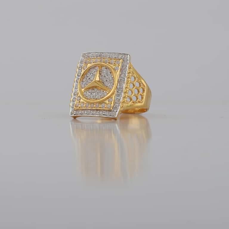 22 kt gold cz fancy rings