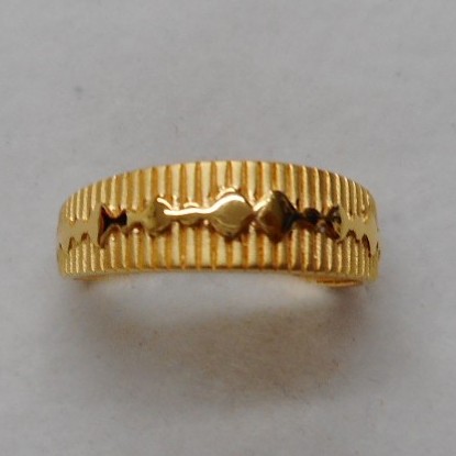 22 kt gold casting ring