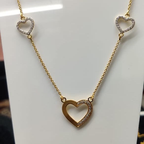 22kt gold casting fancy pendant-chain