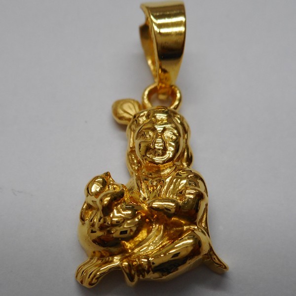 22 kt gold casting fancy pendent