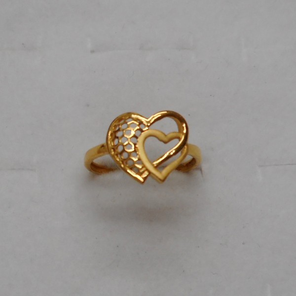 22 kt gold casting fancy ladis ring