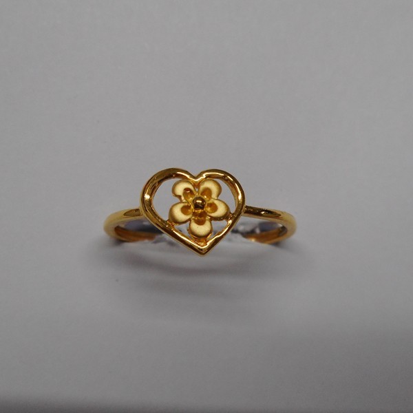 22 kt gold casting fancy ladis ring