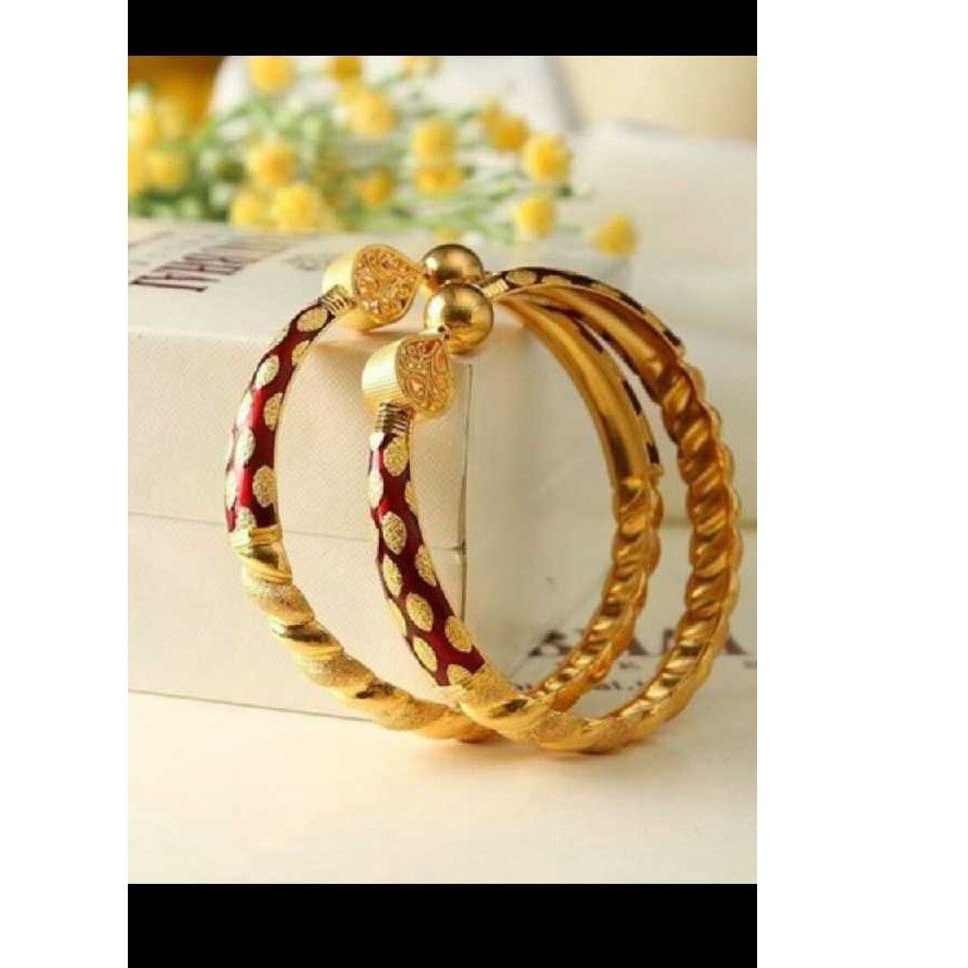 22kt Gold Fancy Ghaba Kadali (Bangle)