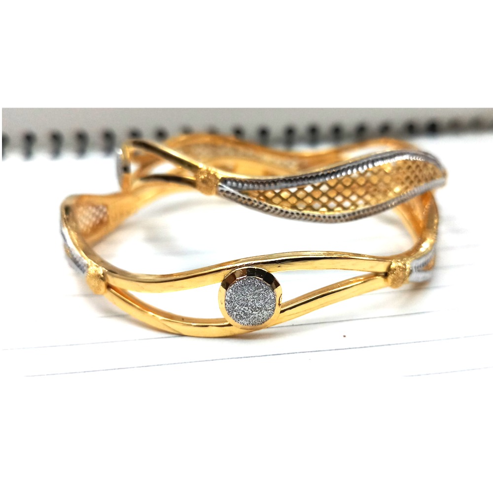 916 Gold Fancy Double Pipe Kadali Bangle