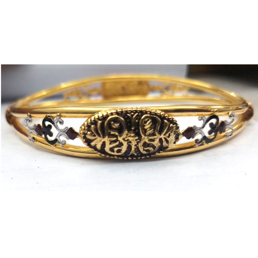 22KT Gold Antique Double Pipe Copper Kadali
