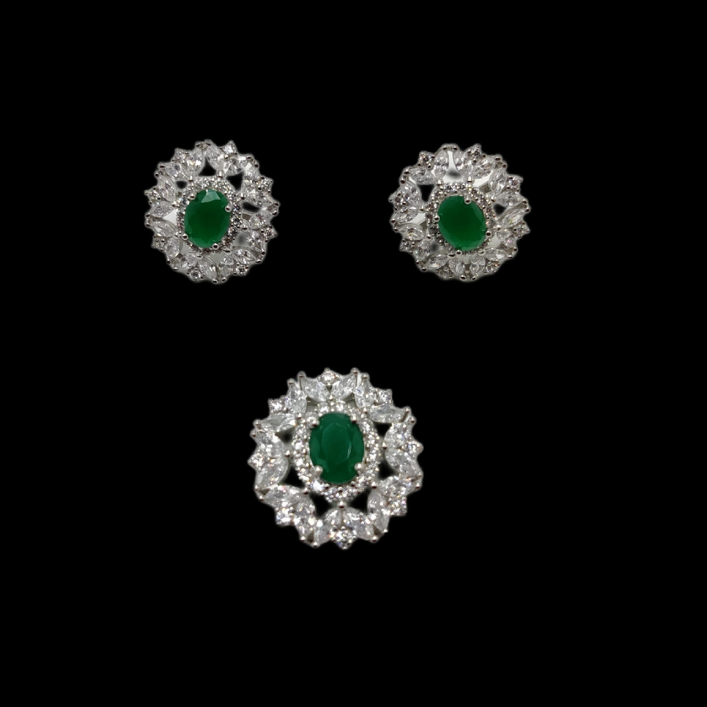 925 Pure Sterling Silver Designer Pendant Set
