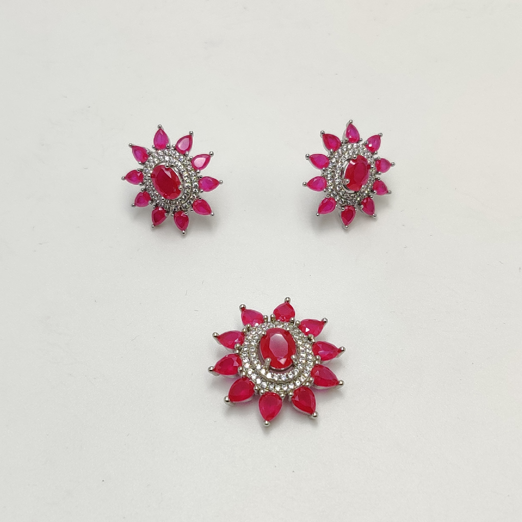 925 Pure Sterling Silver Designer Pendant Set