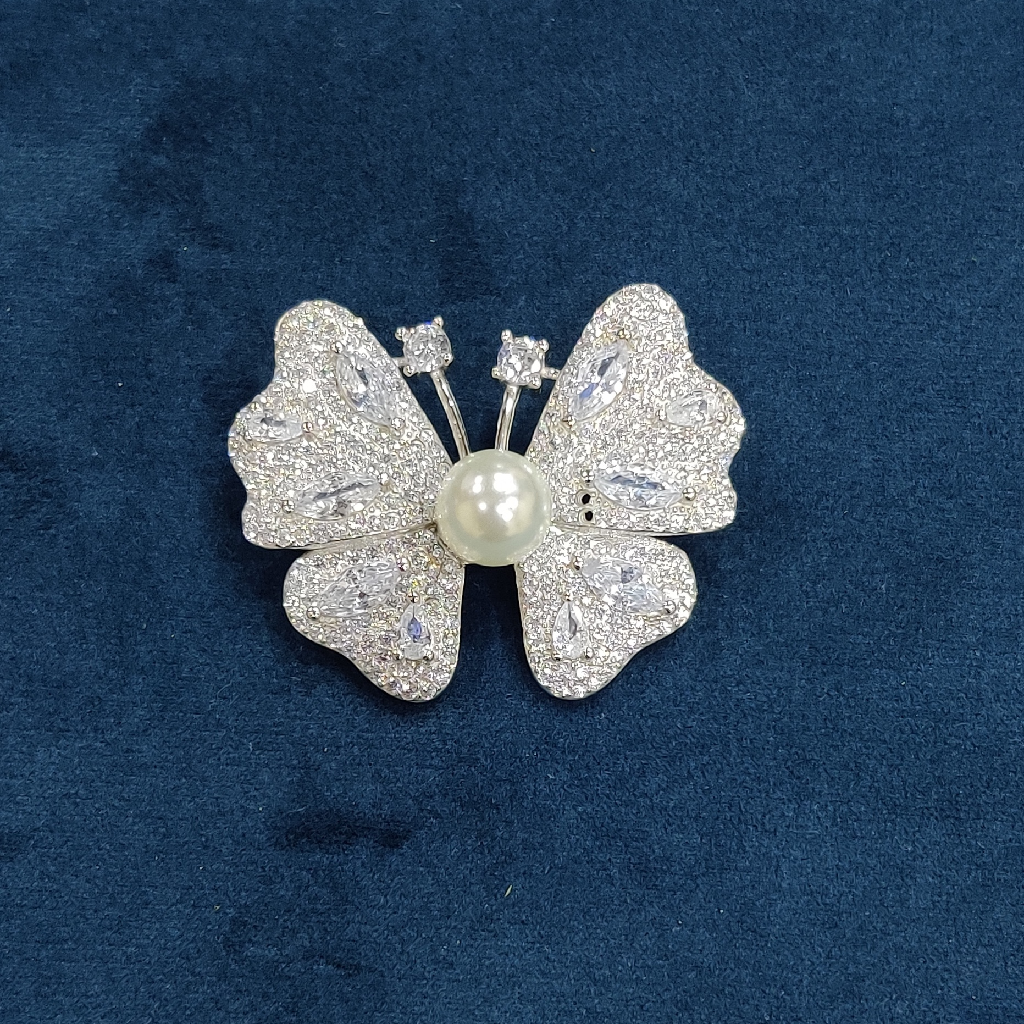 92.5 Sterling Silver Butterfly Brooch
