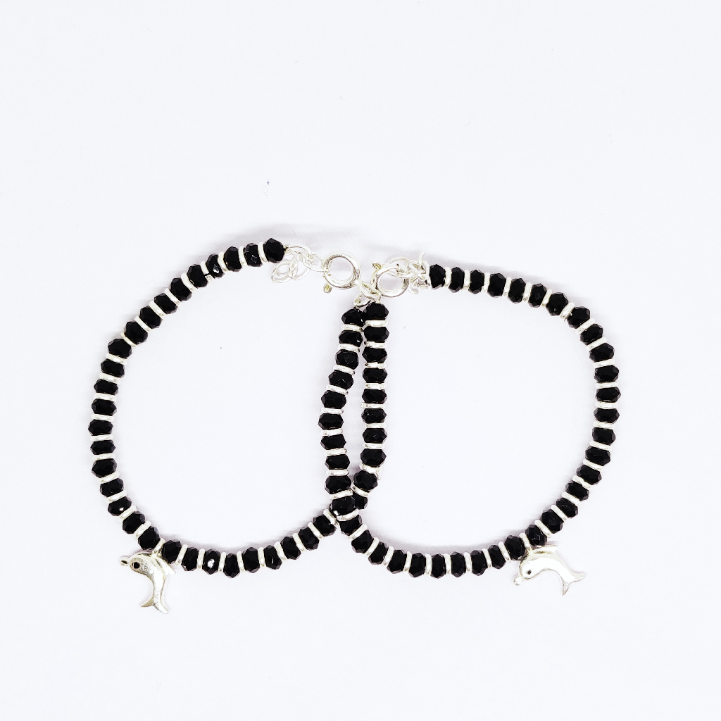 925 silver dolphin fish baby bracelet