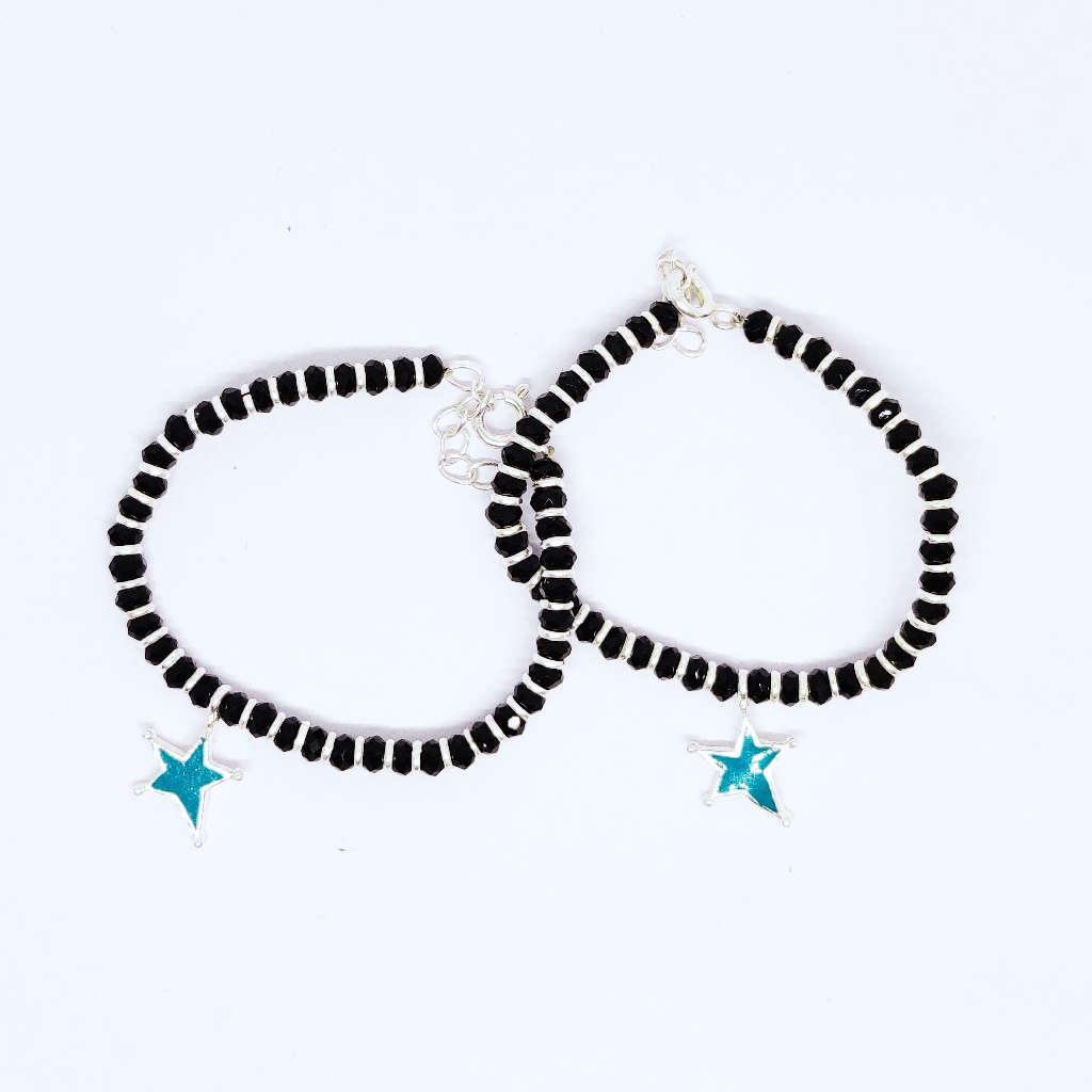 925 silver blue star baby  najariya bracelet