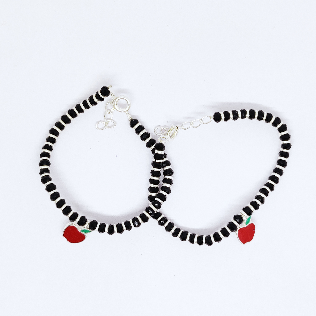 925 silver Apple black baby najariya bracelet