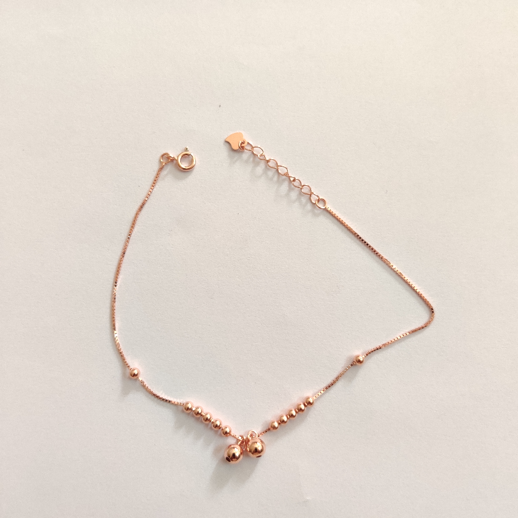 925 sterling silver Rose gold platting Anklets