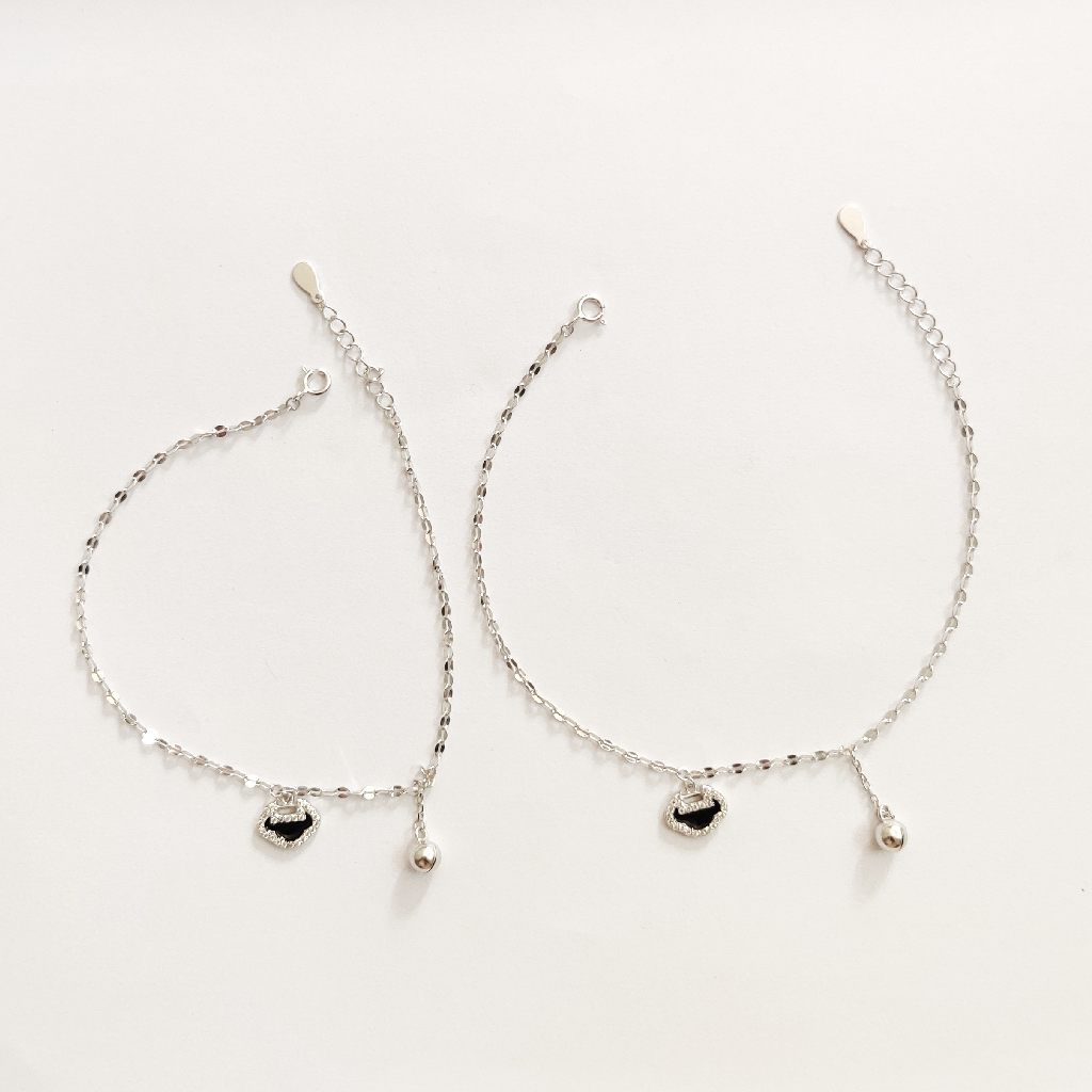 925 sterling silver Rhodium platting Anklets
