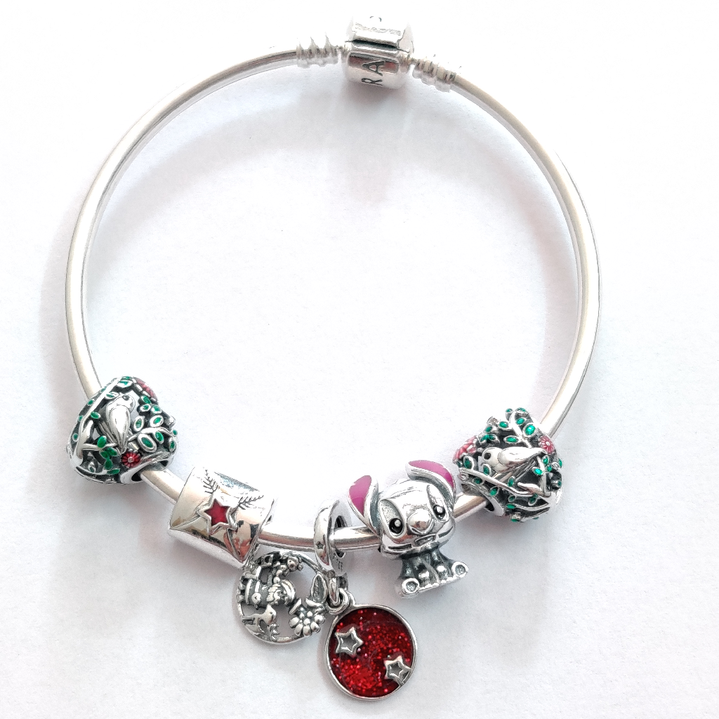 92.5 sterling silver ladies charms kada