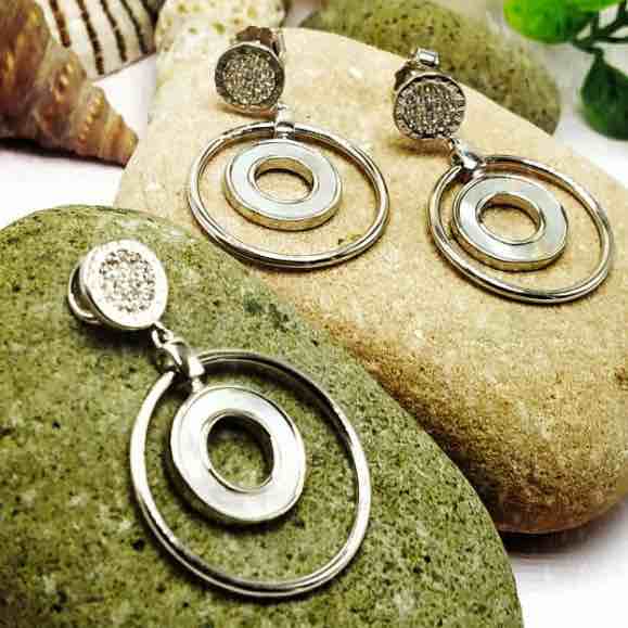 Italian 925 sterling silver pendant set