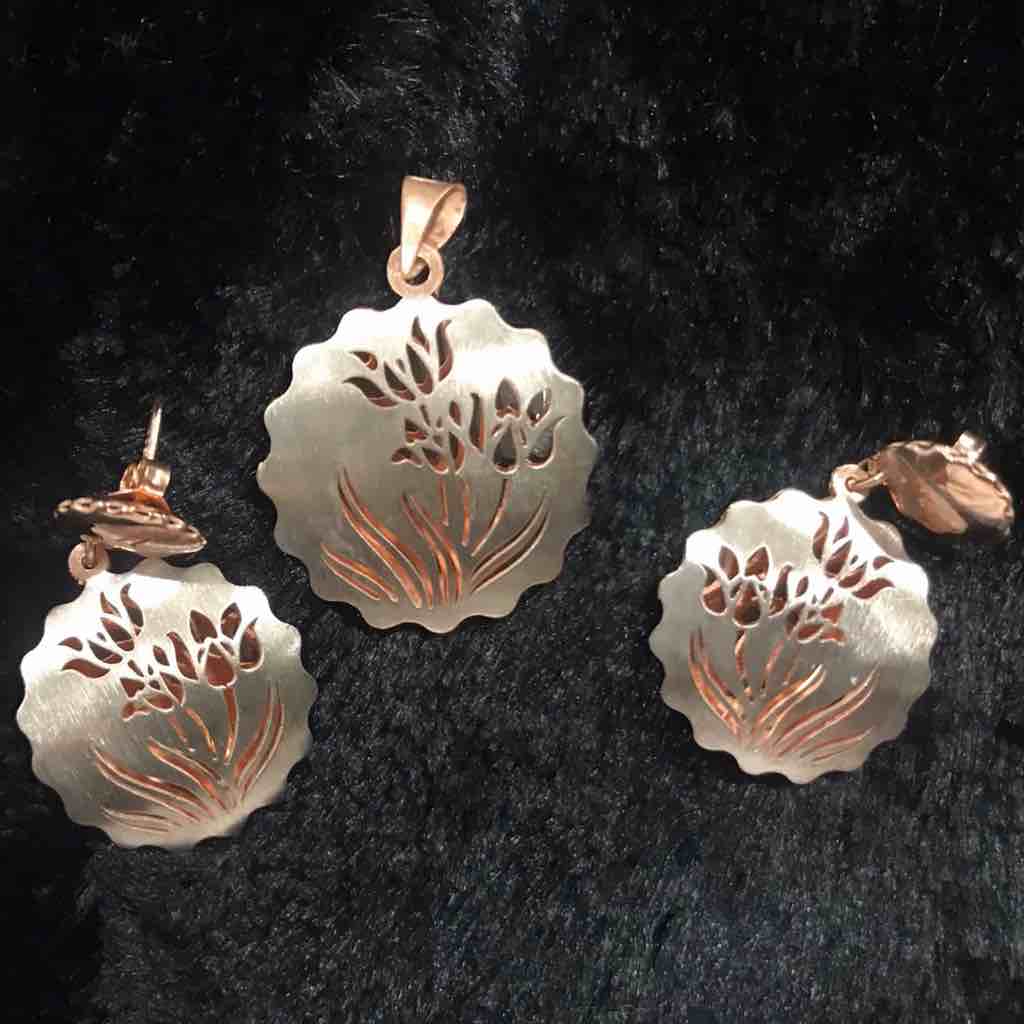 silver Italian pendant set