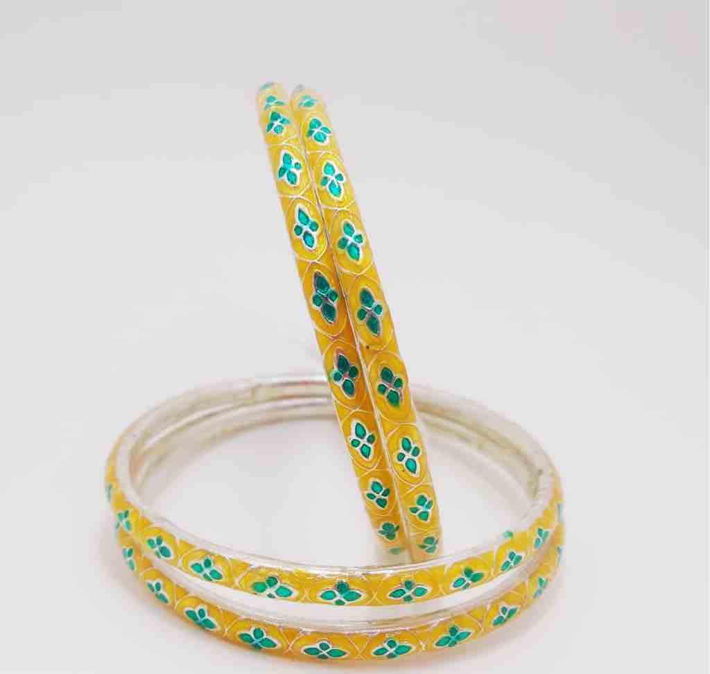 925 sterling silver enamel bangles