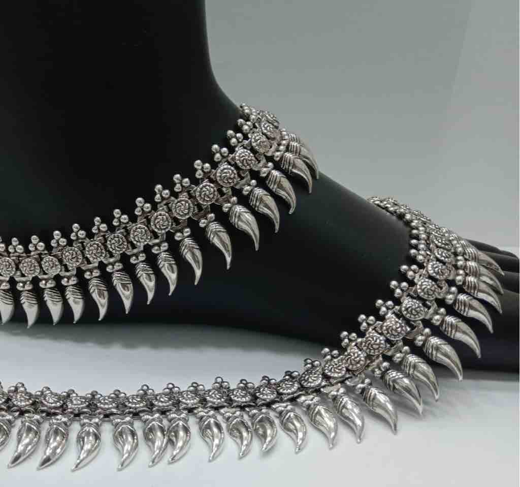 925 sterling silver antique Payal