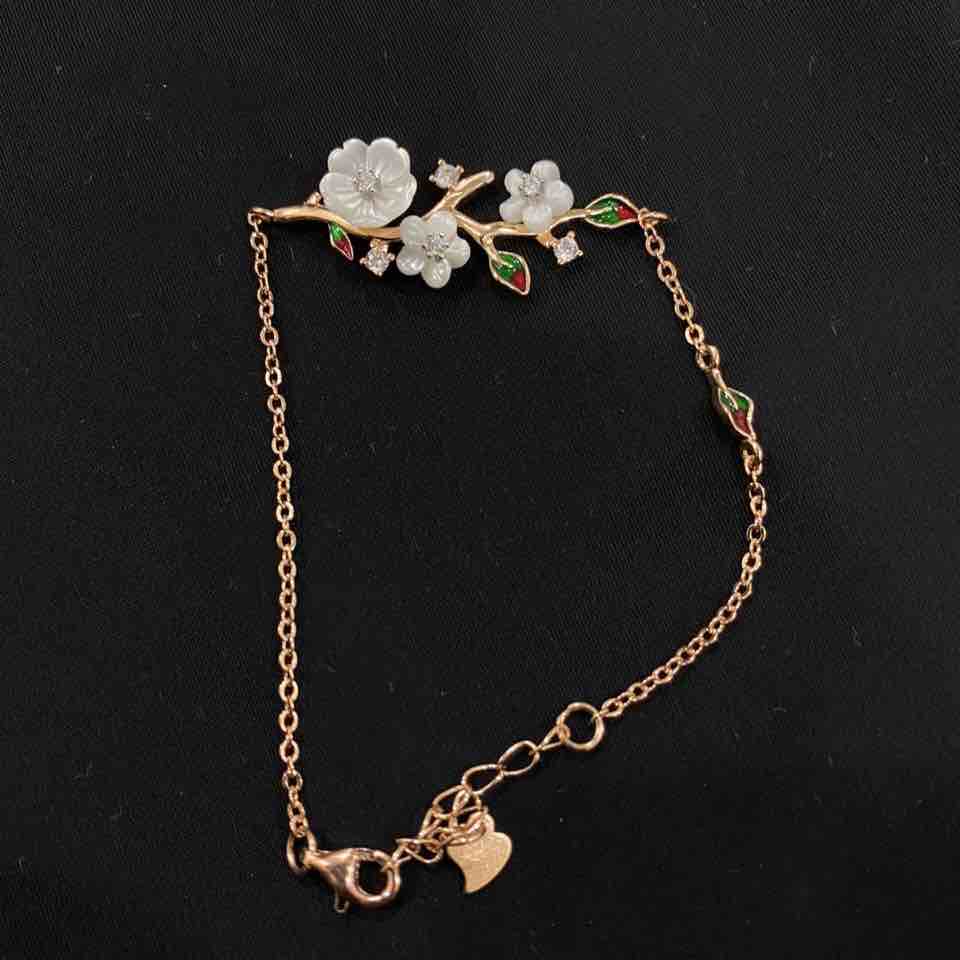 Mop flower bracelet