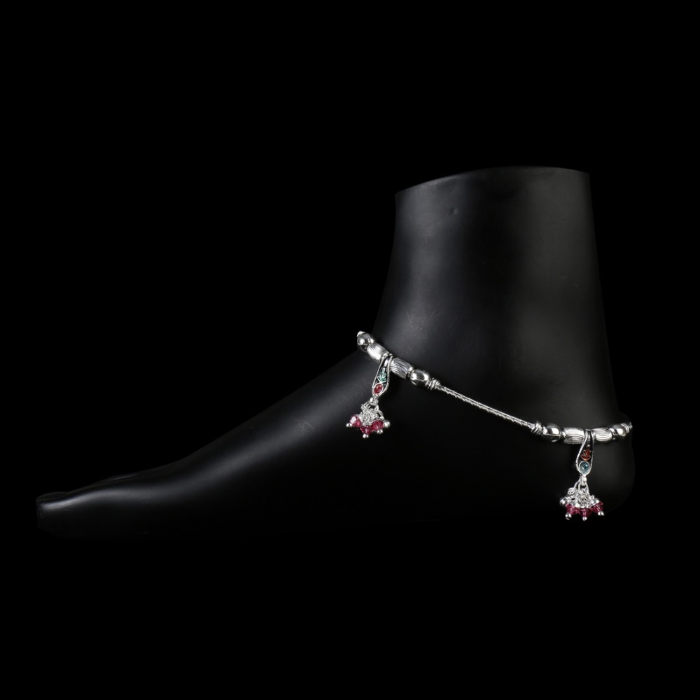 Silver Fancy Ghughri Payal