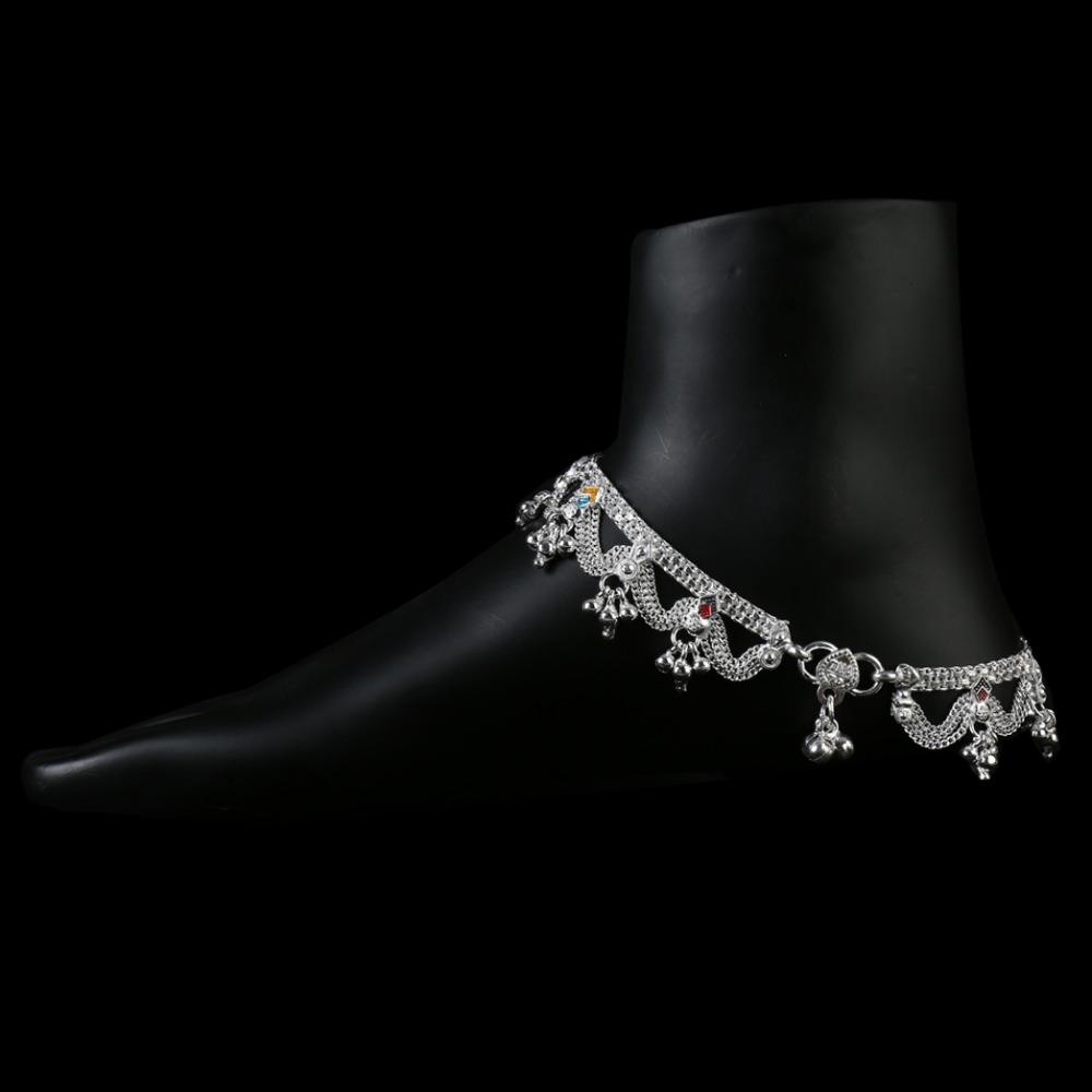 Silver Fancy Ghughri Payal