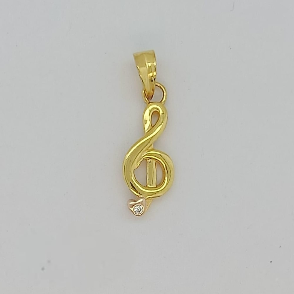 916 Gold Beautiful Plain Pendant