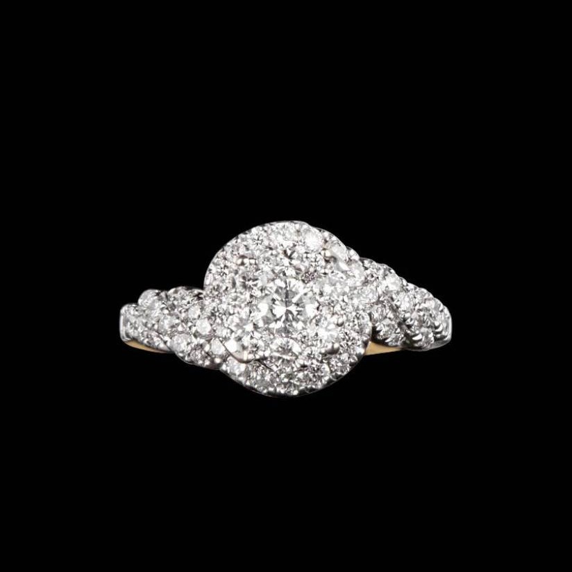 14k gold cocktail trendy rings schr179