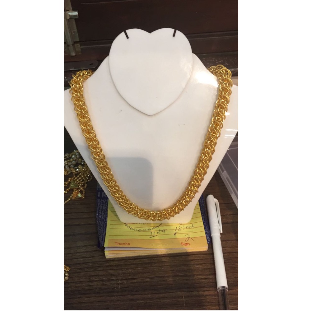 22KT Yellow Gold Indian Machine Cut Gents Chain