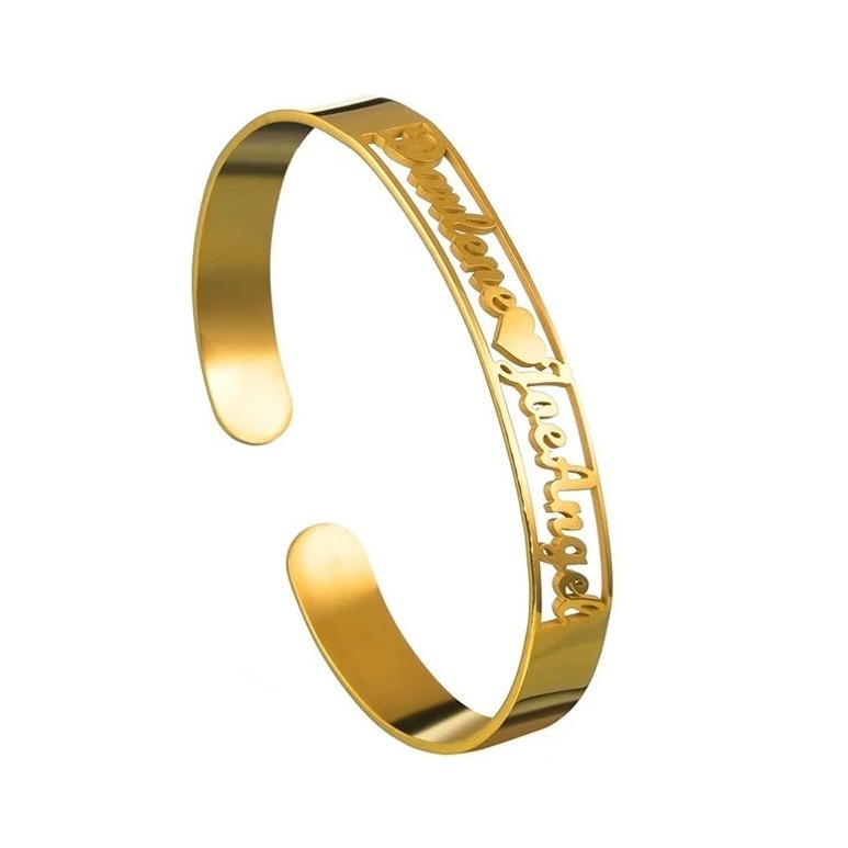18 kt yellow gold personalized handmade men's bracelet 30 gms