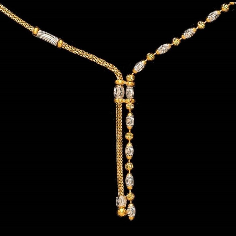 22 Kt Hallmark Real Solid Yellow Gold Necklace Curb Vintage Iced Chain 22 Grams