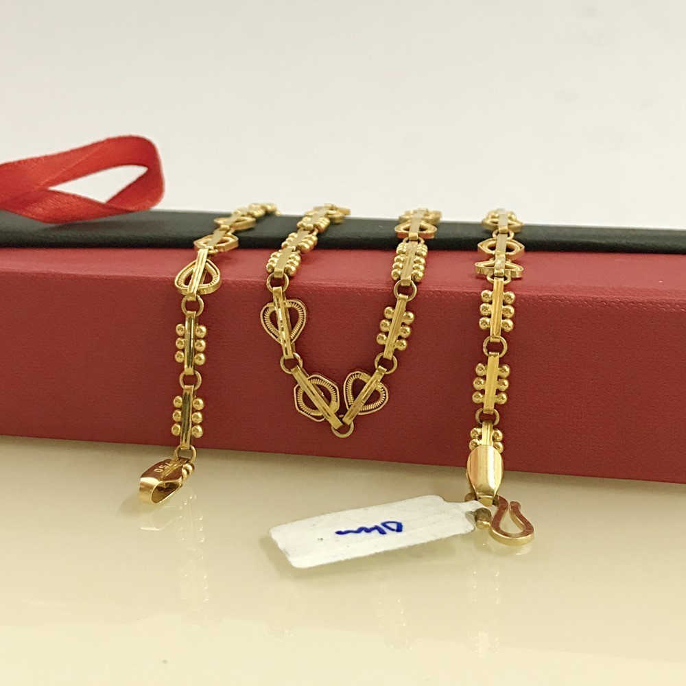 18 Kt Hallmark Real Solid Yellow Gold Link Necklace Chain 20.080 Grams 24'' L
