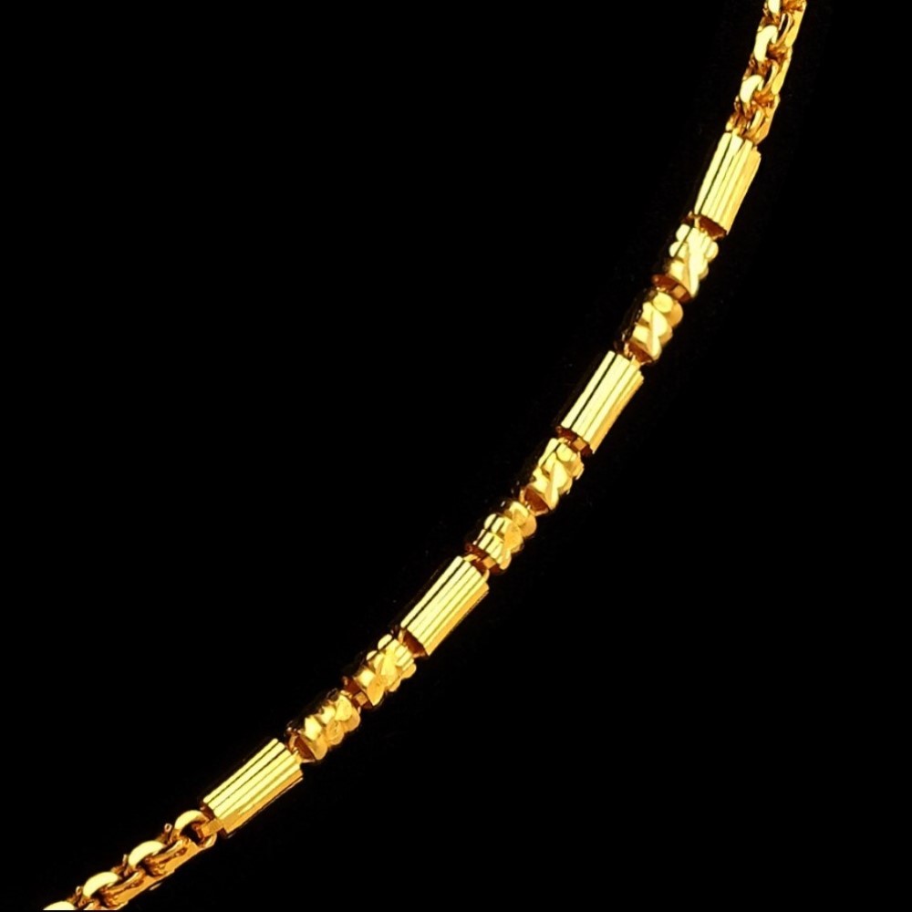 22Kt Hallmark Real Solid Yellow Gold Hot New Long Necklace Chain 22 Grams