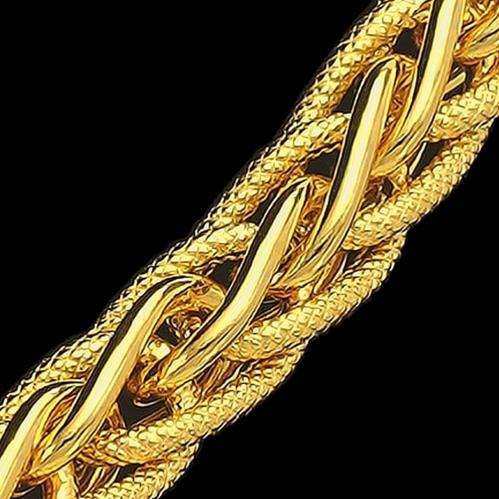 22Kt Hallmark Real Solid Yellow Gold Necklace Men'S Hip Hop Heavy Chain 44 Gram