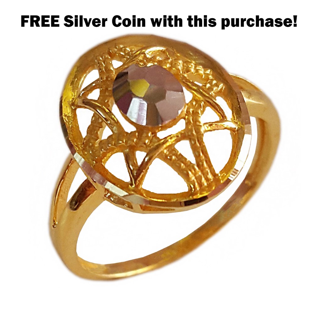 18 Kt  Yellow Gold Bridal Engagement Wedding Women'S Ring Size L N O P