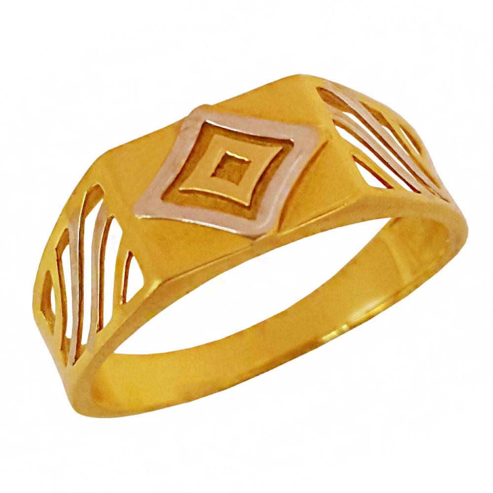22 Kt  Solid Yellow Gold Engagement Wedding Wear Men's Ring Size 7-11