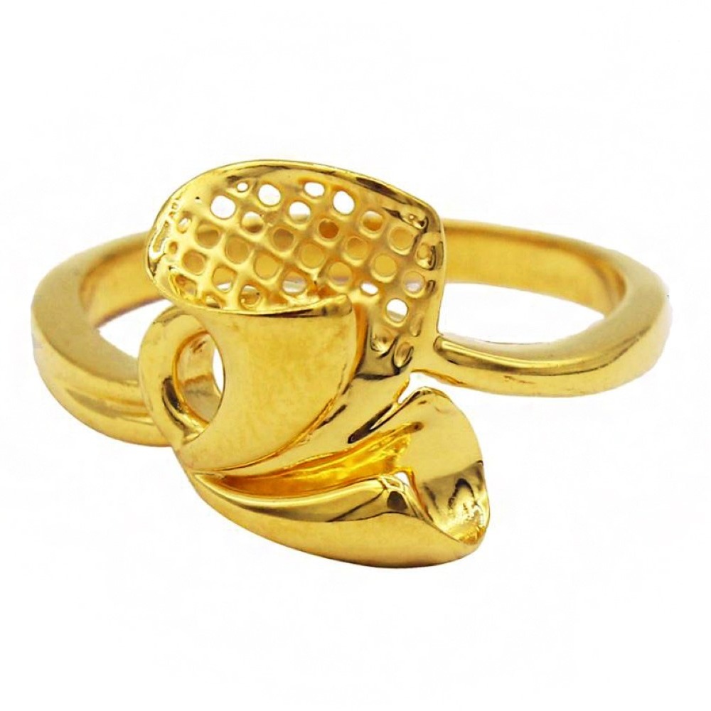 Fine Jewelry 22 Kt  Solid Yellow Gold Women'S Engagement Ring Size 5-9
