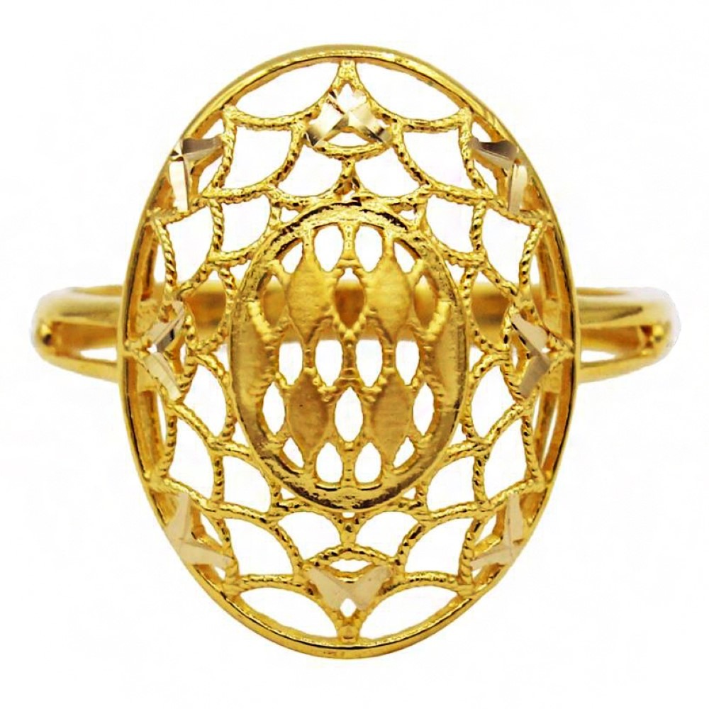 Fine Jewelry 22 Kt  Solid Yellow Gold Women'S Engagement Ring Size 5-9