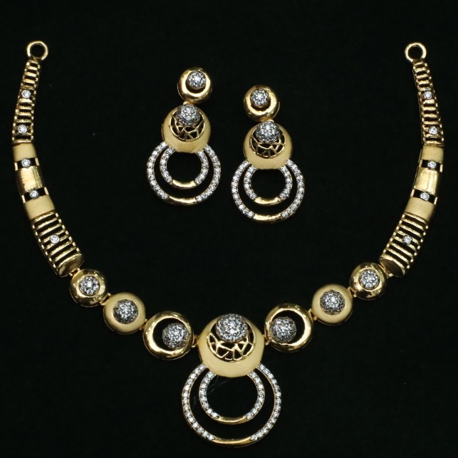New Diamond 916 Necklace set CZS0026