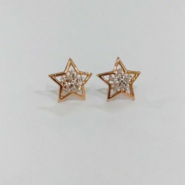 Rose gold Strat Diamond Earring