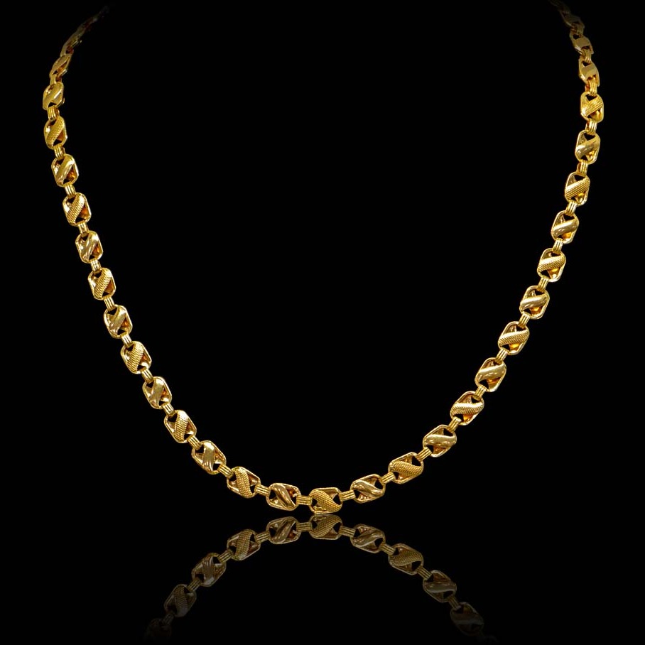 22Kt Gold Hallmark Chain For Men