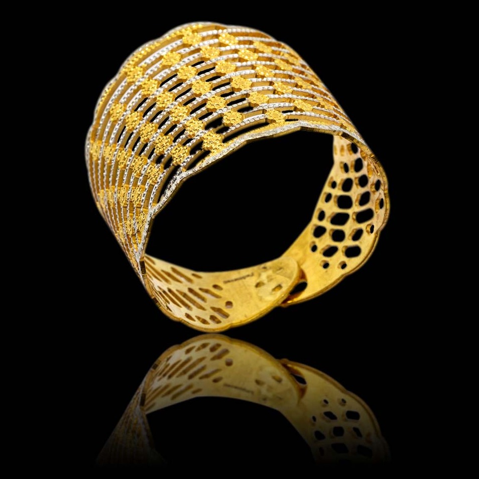 916 Gold Hallmark CNC Kada