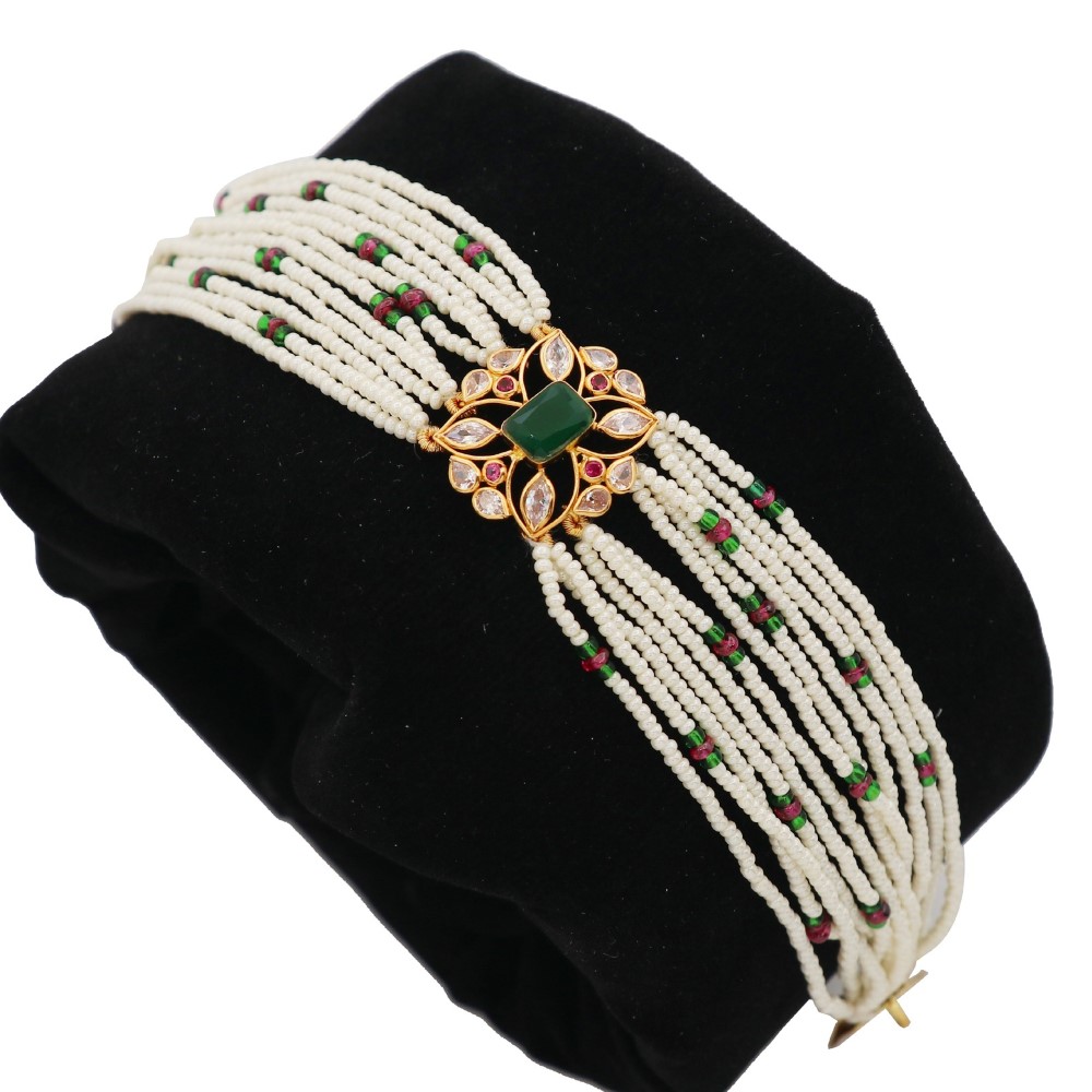 916 Gold Delite Pearl Bracelet AJB31